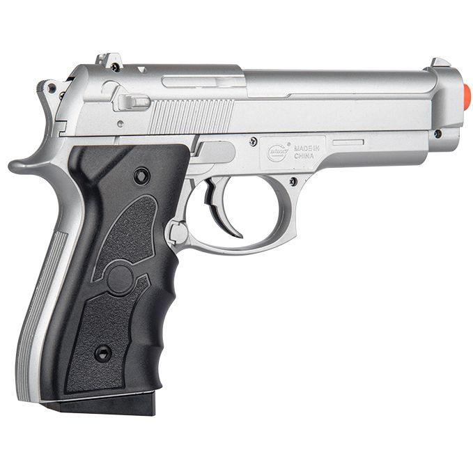 UKARMS M9 92 FS BERETTA SPRING AIRSOFT PISTOL SILVER HAND GUN Full Size